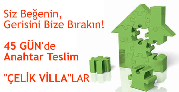 Hafif Çelik Villa Modelleri, Hazır Çelik Villa Modelleri, Hafif Çelik Villa, Hazır Çelik Villa