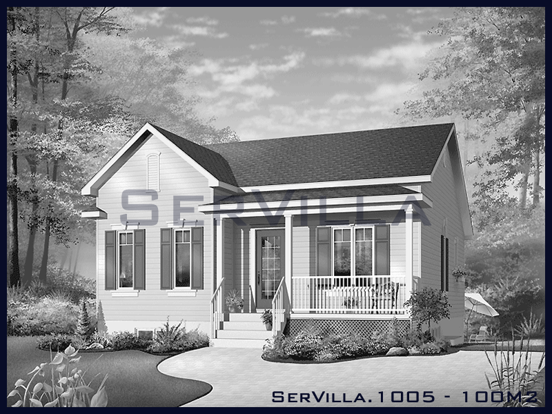 100 m2 Çelik Konstrüksiyon Villa Modeli 5 100 m2 Çelik Konstrüksiyon Villa Modeli 5