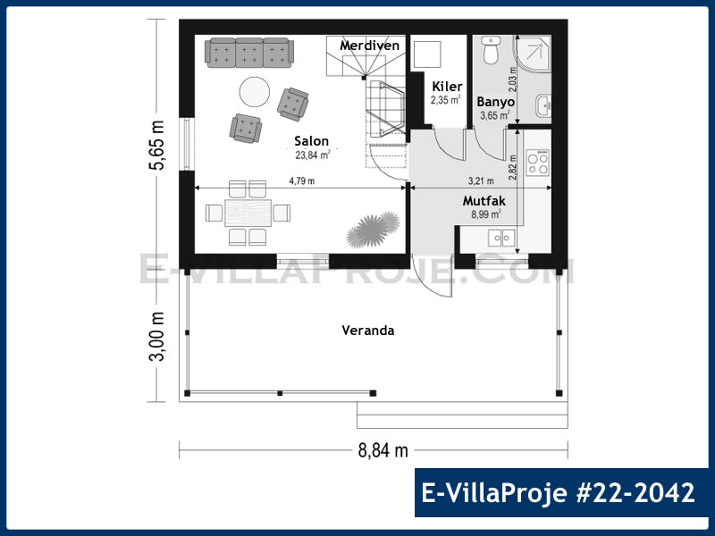 Ev Villa Proje #22 - 2042 Çelik Ev Projesi - Görsel 2