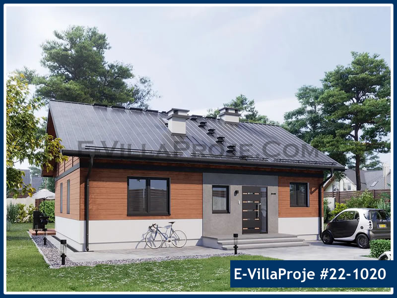 Ev Villa Proje #22 - 1020 Çelik Villa Modeli ve 3D Tasarımı