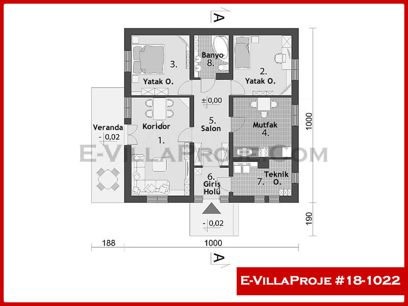 Ev Villa Proje #18 - 1022 Çelik Ev Projesi - Görsel 2
