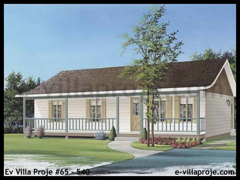 Ev Villa Proje #65 - 540 Çelik Villa Modeli ve 3D Tasarımı