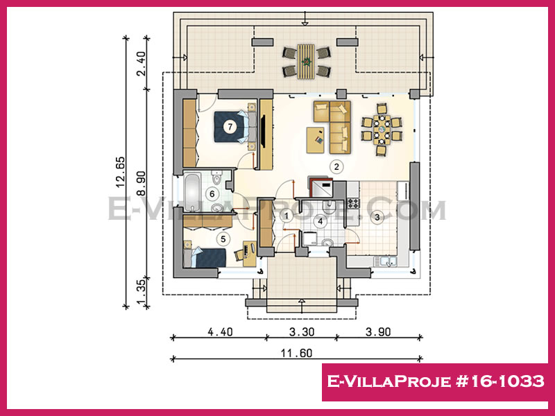Ev Villa Proje #16 - 1033 Çelik Ev Projesi - Görsel 2