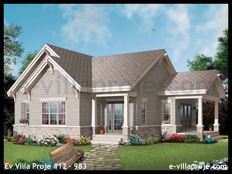 Ev Villa Proje #12 - 983 Çelik Villa Modeli ve 3D Tasarımı