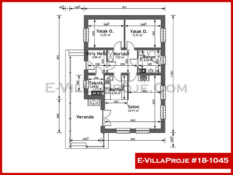 Ev Villa Proje #18 - 1045 Çelik Ev Projesi - Görsel 2