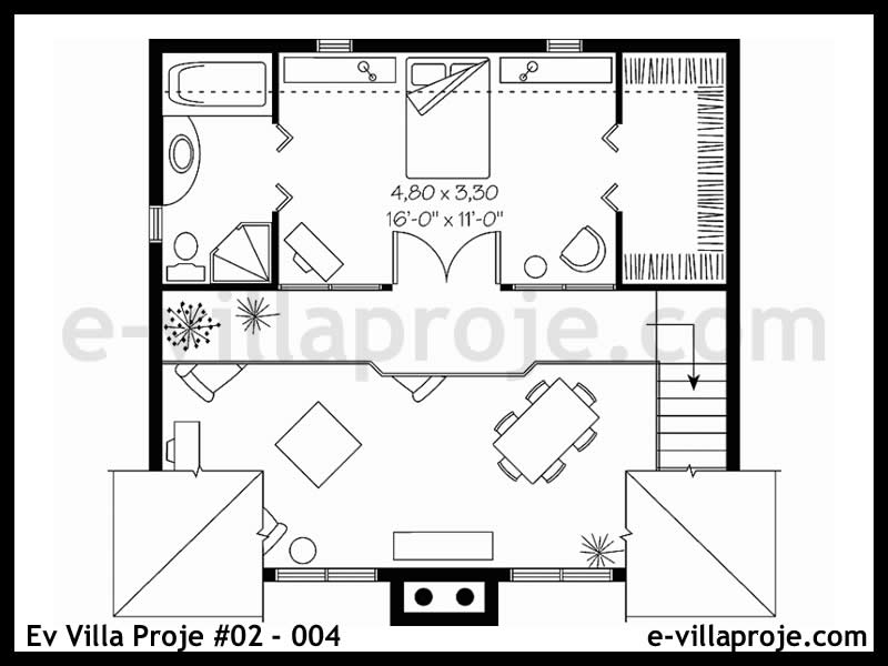 Ev Villa Proje #02 - 004 Çelik Ev Projesi - Görsel 3