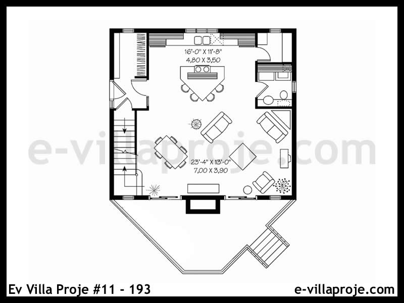 Ev Villa Proje #11 - 193 Çelik Ev Projesi - Görsel 2