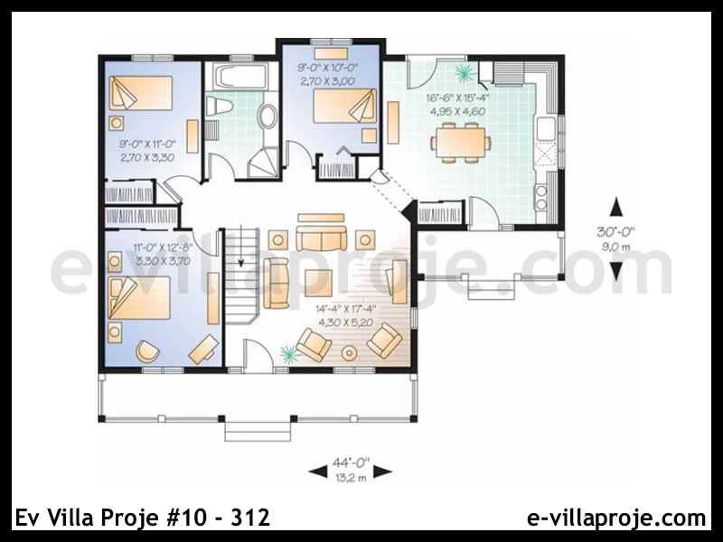 Ev Villa Proje #10 - 312 Çelik Ev Projesi - Görsel 2