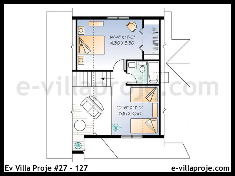 Ev Villa Proje #27 - 127 Çelik Ev Projesi - Görsel 3