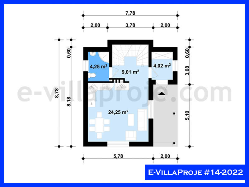 Ev Villa Proje #14 - 2022 Çelik Ev Projesi - Görsel 2