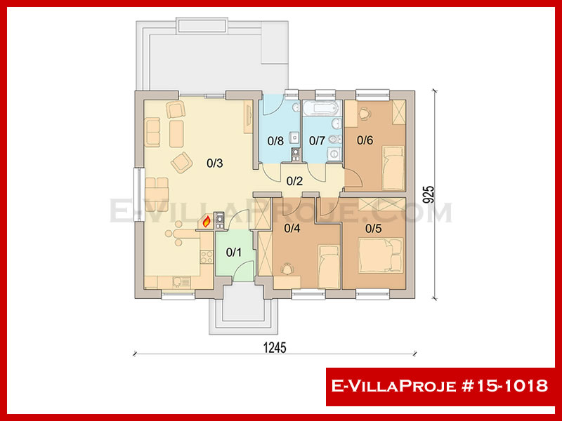 Ev Villa Proje #15 - 1018 Çelik Ev Projesi - Görsel 2