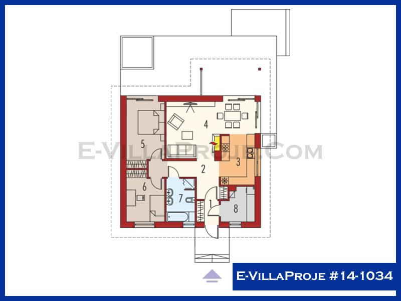 Ev Villa Proje #14 - 1034 Çelik Ev Projesi - Görsel 2