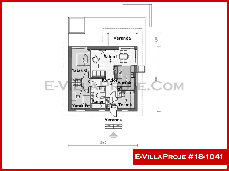 Ev Villa Proje #18 - 1041 Çelik Ev Projesi - Görsel 2