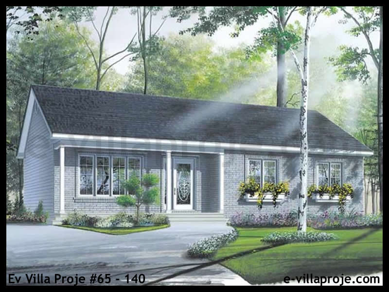 Ev Villa Proje #65 - 140 Çelik Villa Modeli ve 3D Tasarımı