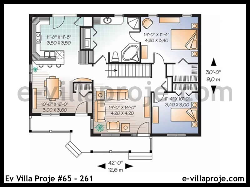 Ev Villa Proje #65 - 261 Çelik Ev Projesi - Görsel 2