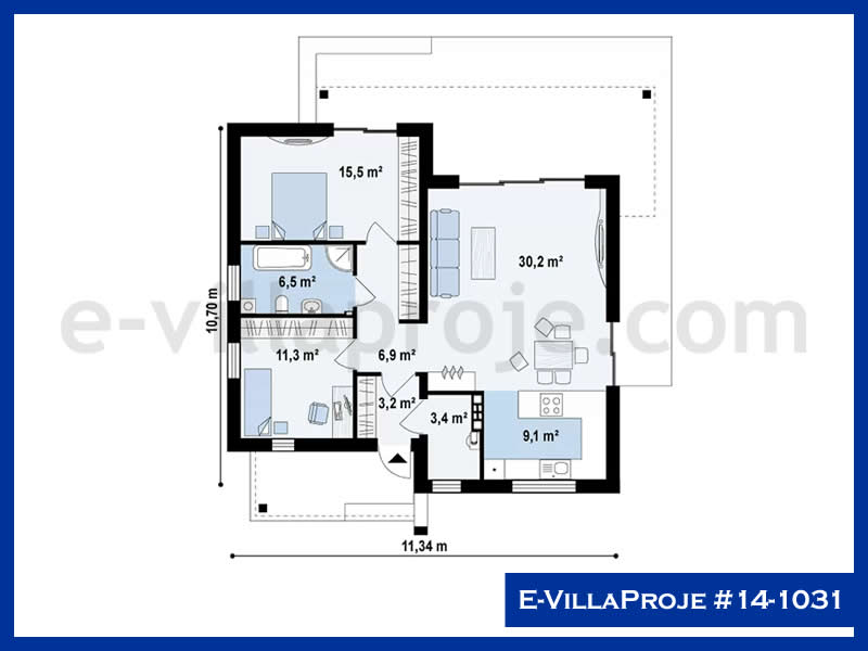 Ev Villa Proje #14 - 1031 Çelik Ev Projesi - Görsel 2