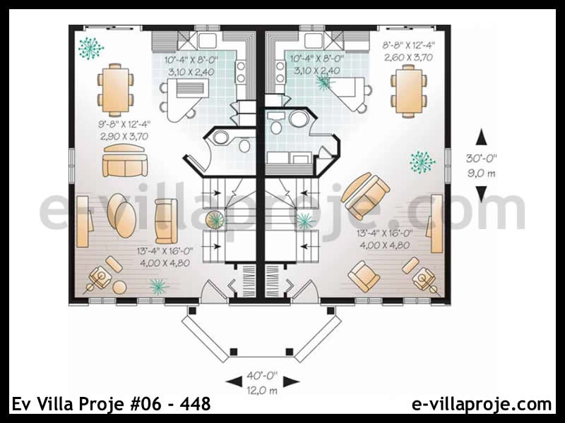 Ev Villa Proje #06 - 448 Çelik Ev Projesi - Görsel 2