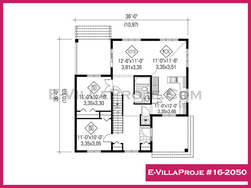 Ev Villa Proje #16 - 2050 Çelik Ev Projesi - Görsel 2