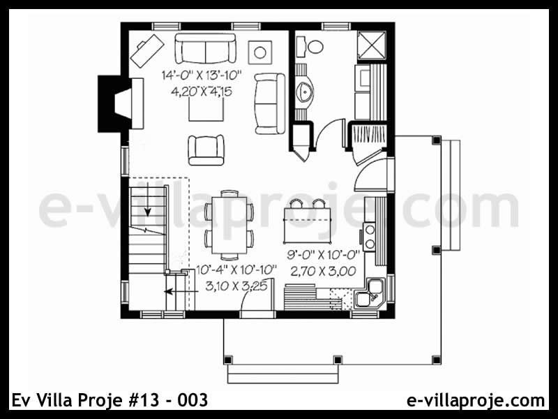 Ev Villa Proje #13 - 003 Çelik Ev Projesi - Görsel 2