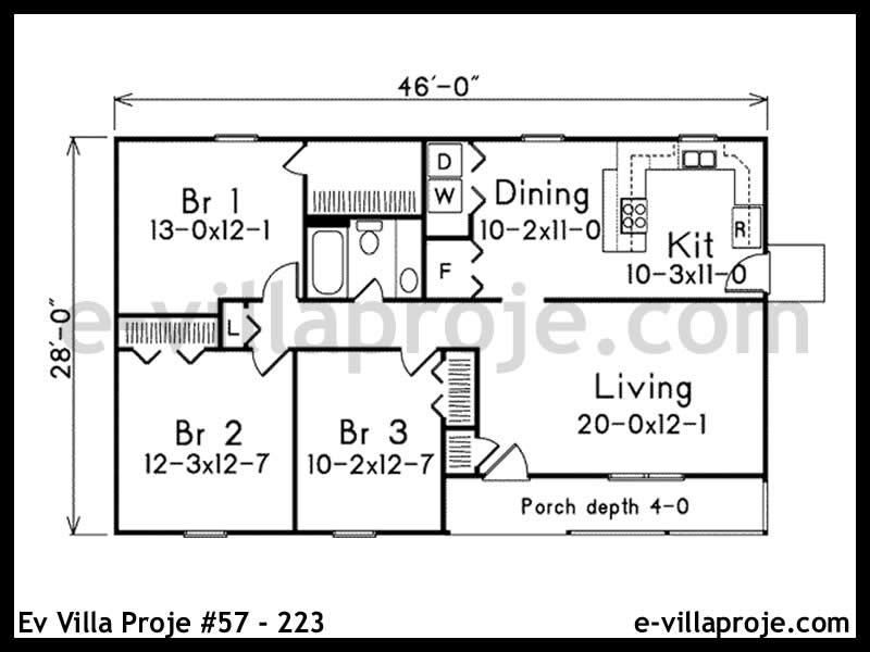 Ev Villa Proje #57 - 223 Çelik Ev Projesi - Görsel 2