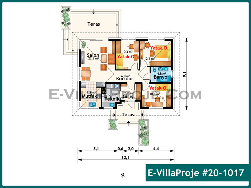 Ev Villa Proje #20 - 1017 Çelik Ev Projesi - Görsel 2
