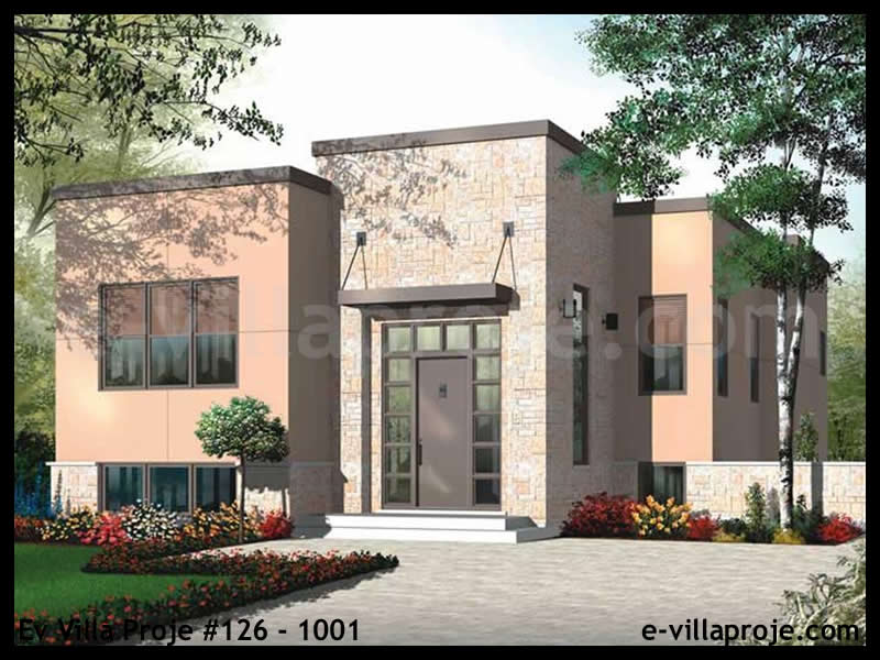 Ev Villa Proje #126 - 1001 Çelik Villa Projesi 3D Mimari Tasarımı