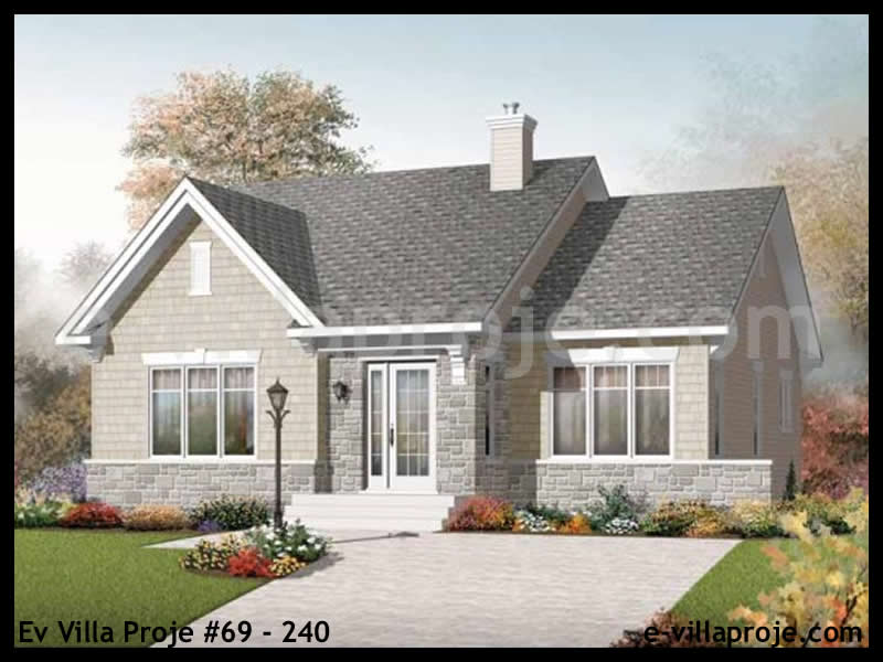 Ev Villa Proje #69 - 240 Çelik Villa Modeli ve 3D Tasarımı