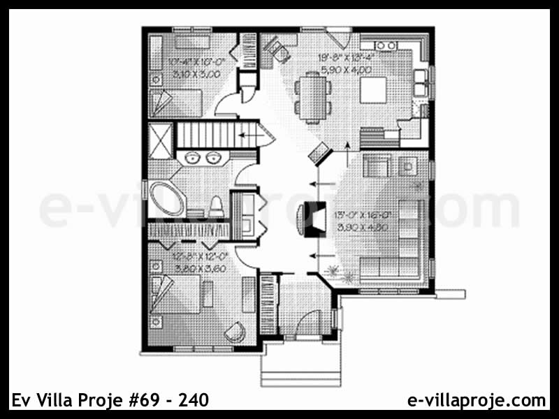 Ev Villa Proje #69 - 240 Çelik Ev Projesi - Görsel 2