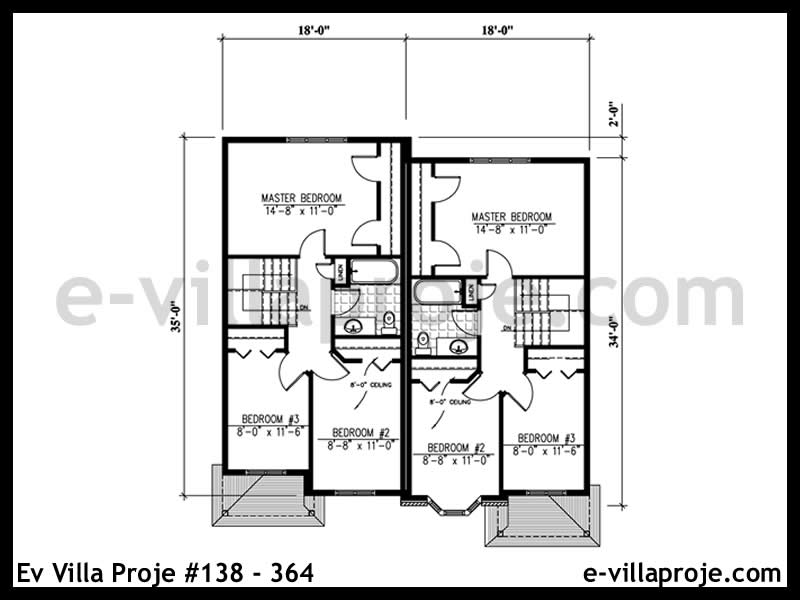 Ev Villa Proje #138 - 364 Çelik Ev Projesi - Görsel 3