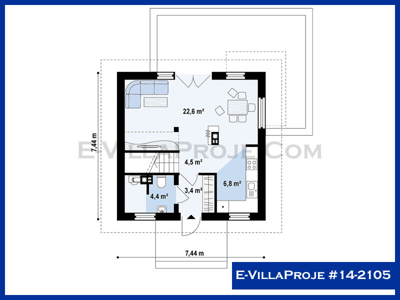 Ev Villa Proje #14 - 2105 Çelik Ev Projesi - Görsel 2
