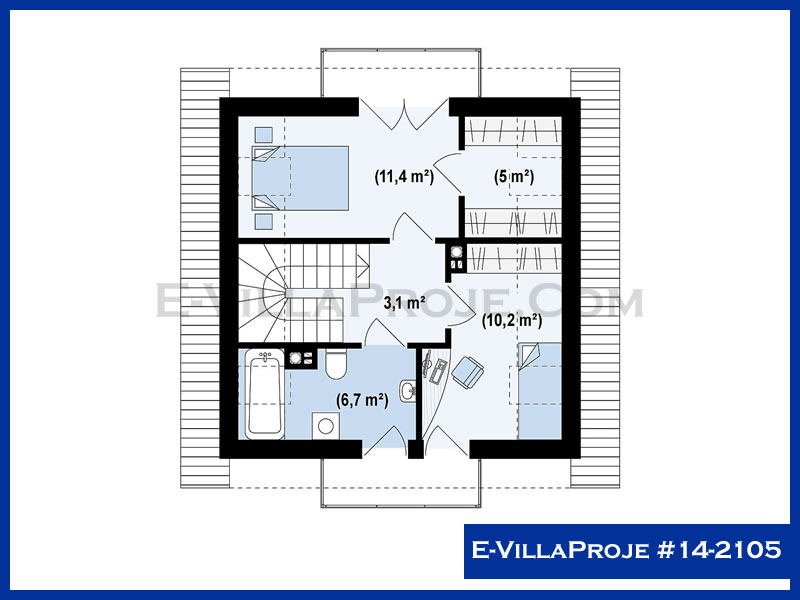 Ev Villa Proje #14 - 2105 Çelik Ev Projesi - Görsel 3