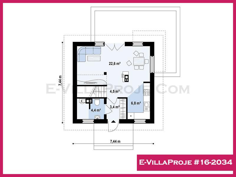 Ev Villa Proje #16 - 2034 Çelik Ev Projesi - Görsel 2