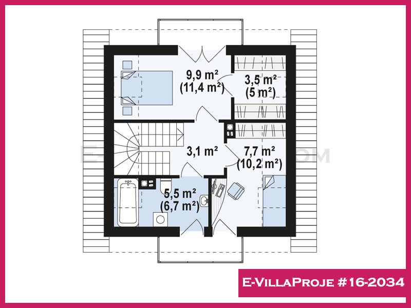 Ev Villa Proje #16 - 2034 Çelik Ev Projesi - Görsel 3