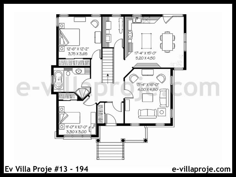 Ev Villa Proje #13 - 194 Çelik Ev Projesi - Görsel 2