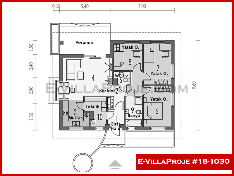 Ev Villa Proje #18 - 1030 Çelik Ev Projesi - Görsel 2