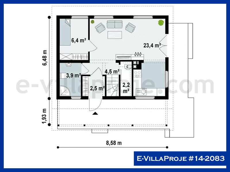 Ev Villa Proje #14 - 2083 Çelik Ev Projesi - Görsel 2