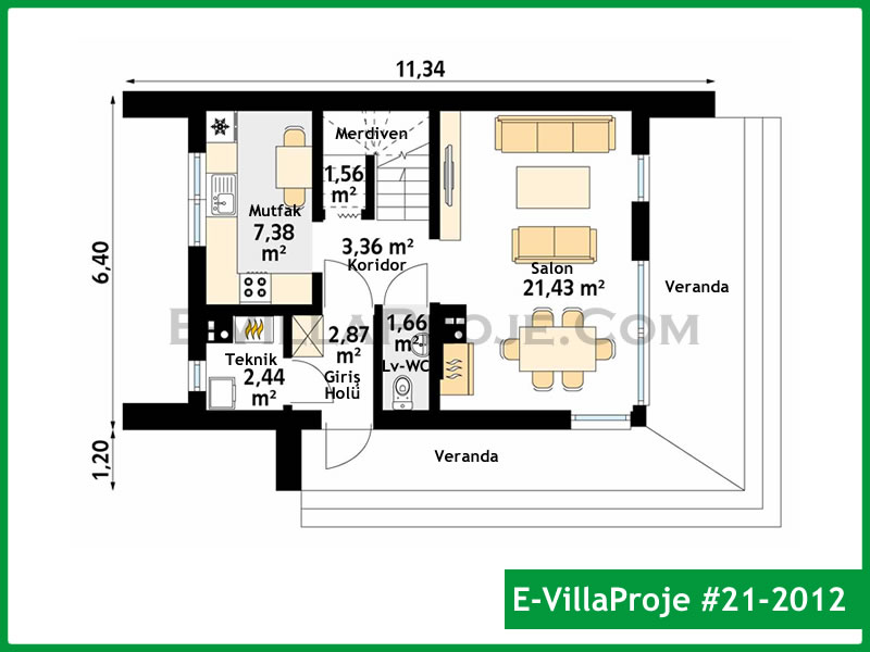 Ev Villa Proje #21 - 2012 Çelik Ev Projesi - Görsel 2