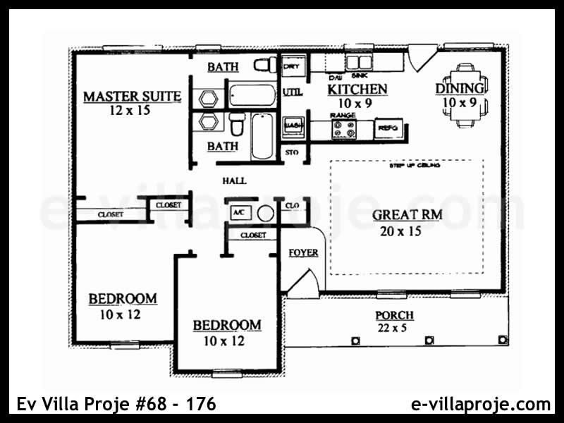 Ev Villa Proje #68 - 176 Çelik Ev Projesi - Görsel 2