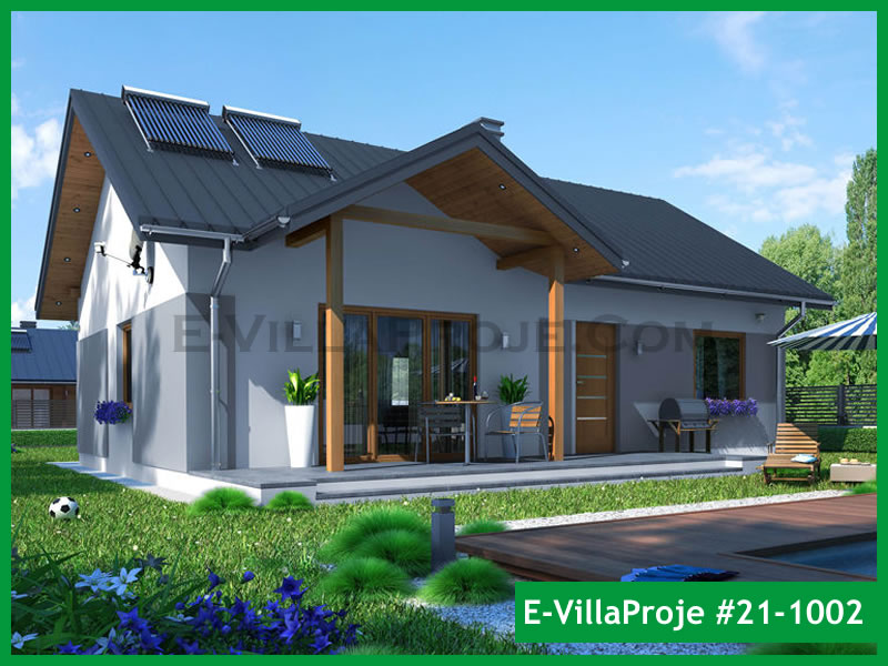 Ev Villa Proje #21 - 1002 Çelik Villa Modeli ve 3D Tasarımı