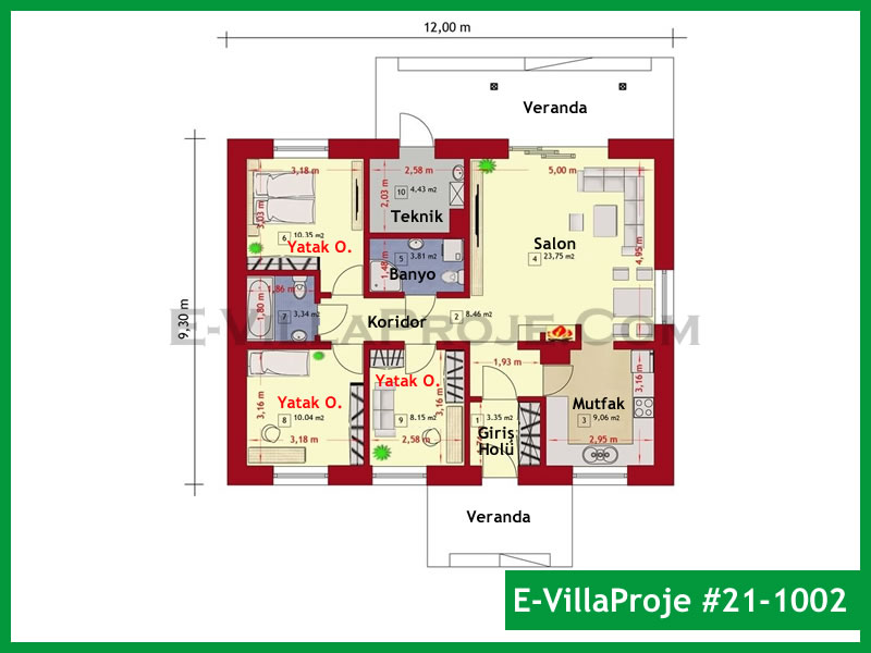 Ev Villa Proje #21 - 1002 Çelik Ev Projesi - Görsel 2