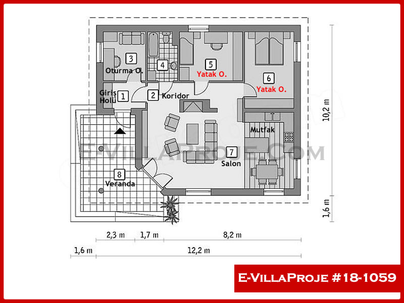 Ev Villa Proje #18 - 1059 Çelik Ev Projesi - Görsel 2