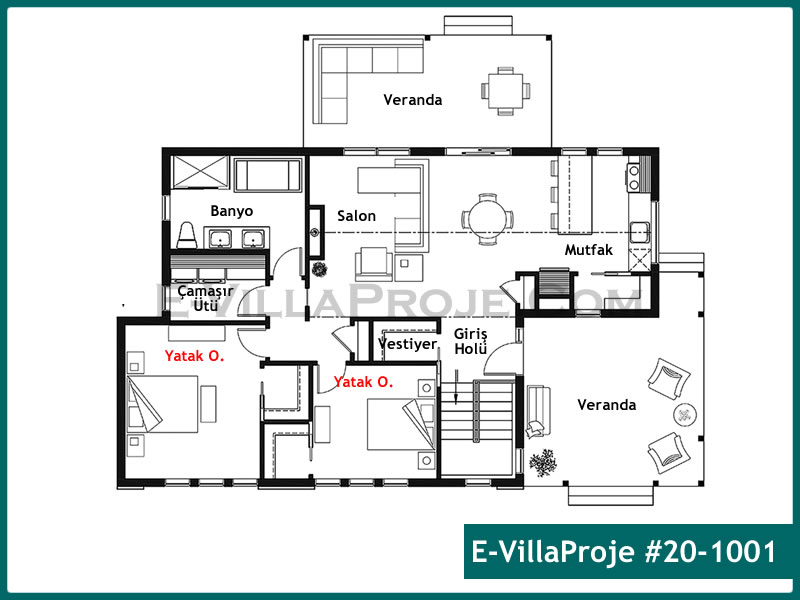 Ev Villa Proje #20 - 1001 Çelik Ev Projesi - Görsel 2