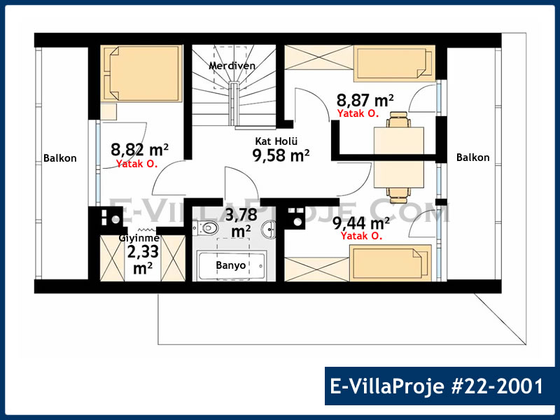 Ev Villa Proje #22 - 2001 Çelik Ev Projesi - Görsel 3
