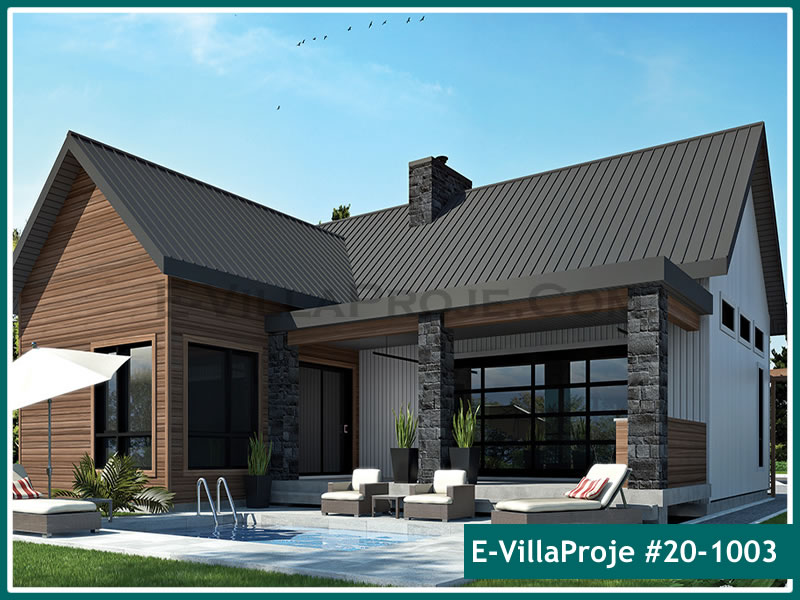 Ev Villa Proje #20 - 1003 Çelik Villa Modeli ve 3D Tasarımı