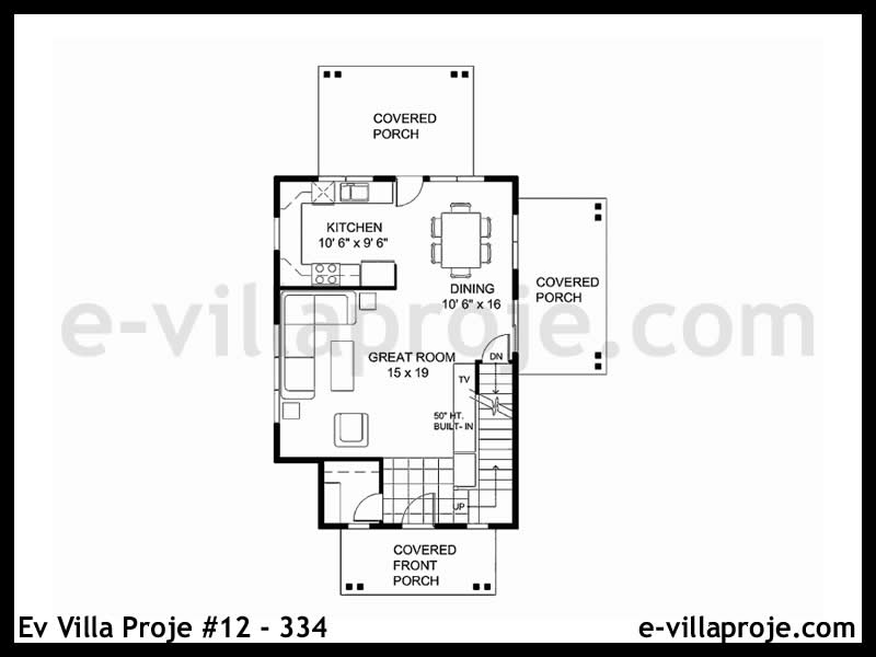 Ev Villa Proje #12 - 334 Çelik Ev Projesi - Görsel 2
