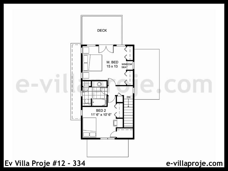 Ev Villa Proje #12 - 334 Çelik Ev Projesi - Görsel 3