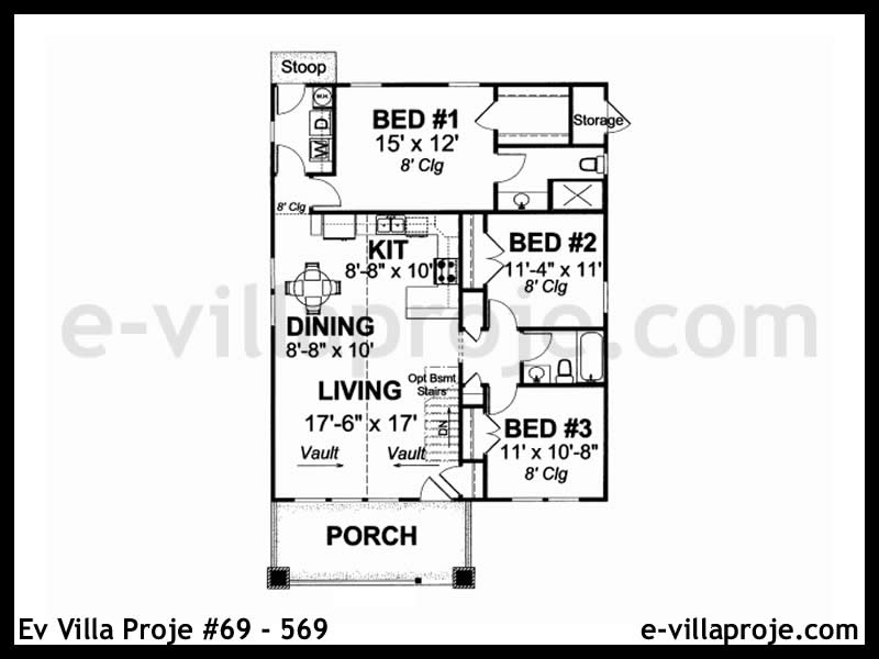 Ev Villa Proje #69 - 569 Çelik Ev Projesi - Görsel 2