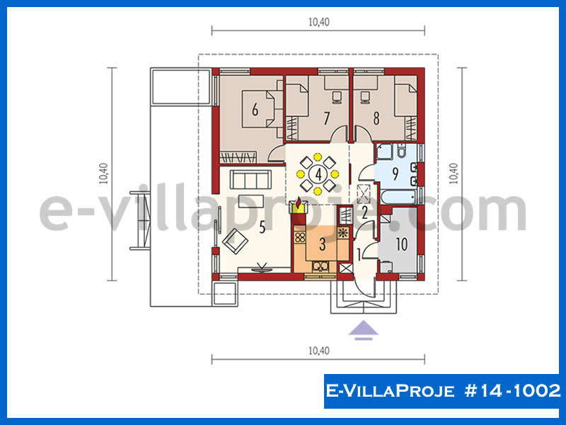 Ev Villa Proje #14 - 1002 Çelik Ev Projesi - Görsel 2