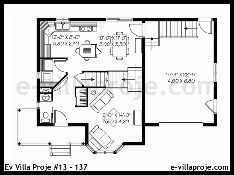 Ev Villa Proje #13 - 137 Çelik Ev Projesi - Görsel 2