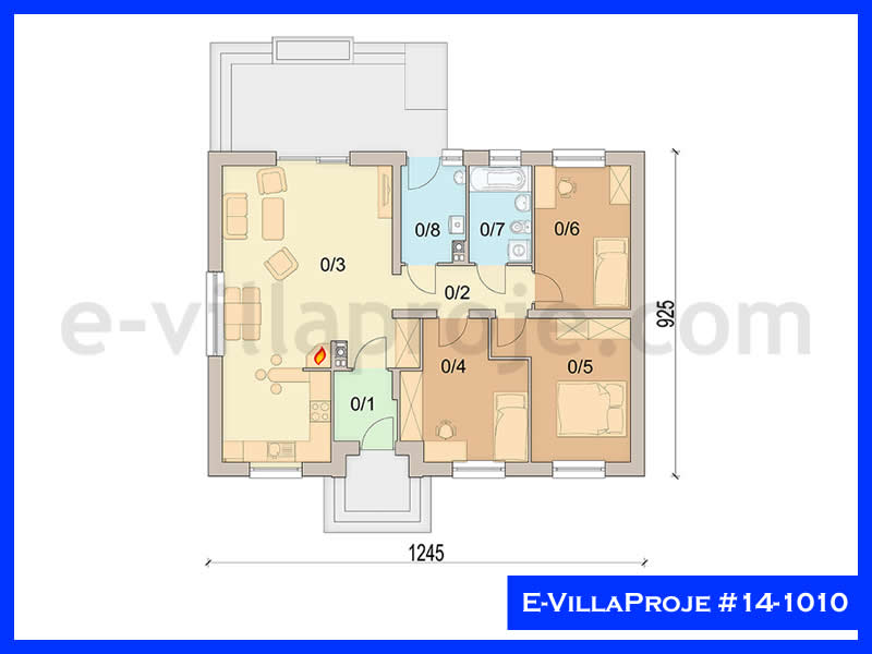 Ev Villa Proje #14 - 1010 Çelik Ev Projesi - Görsel 2